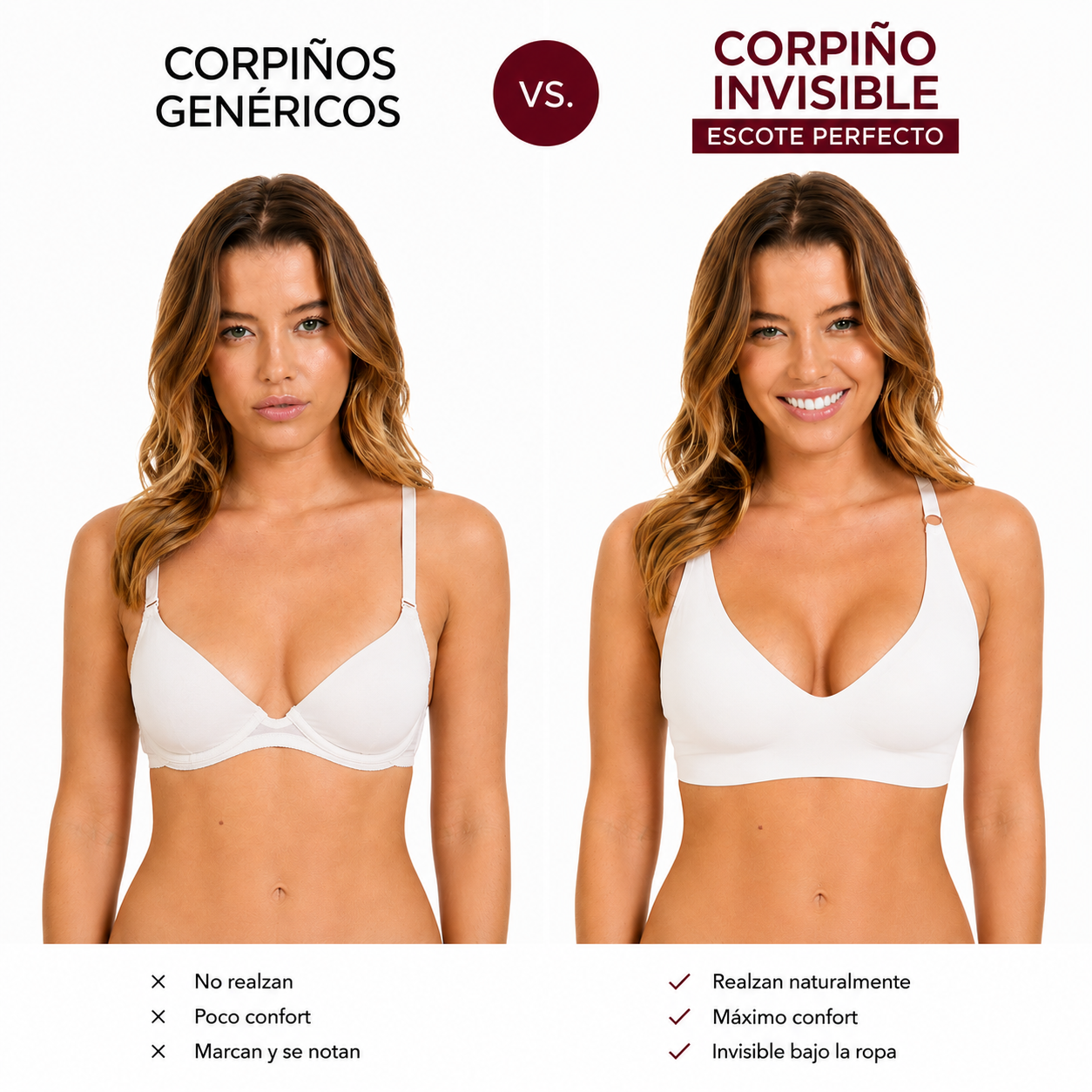 Corpiño Invisible Escote Perfecto
