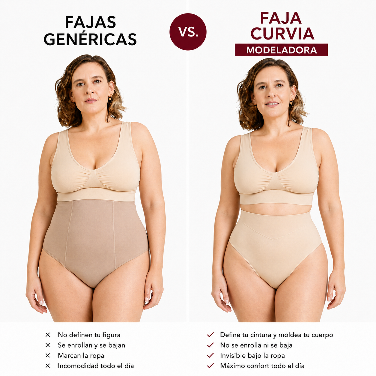 Bombacha Alta Modeladora Seamless - Pack 4x2 + 2 de regalo